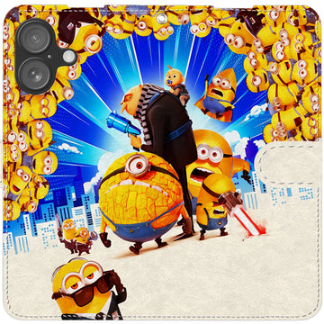 Minions Kevin Stewart Bob iPhone Smartphone Case, Wallet Style, Compatible with All iPhone Models