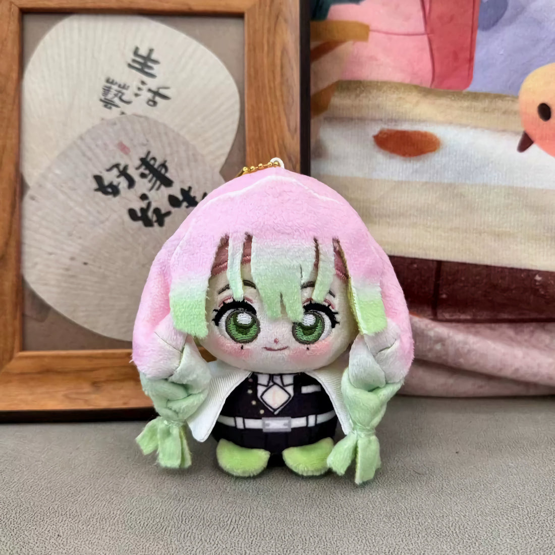 座り姿ぬいぐるみキーホルダー/ストラップ付きマスコット