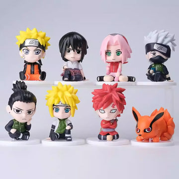 『NARUTO -ナルト-』フィギュア サスケ・イタチ・ナルト・カカシ チャームフィギュア 車載用フィギュア ギフト
