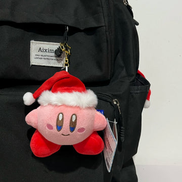 新年限定 星のカービィ 赤ずきん可愛いぬいぐるみ バッグチャーム カートゥーン飾り 友達プレゼントに最適