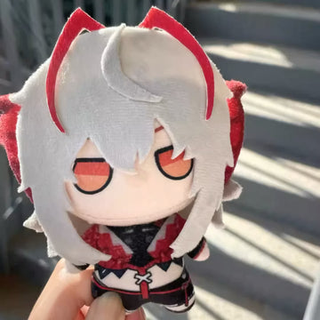 明日方舟 ウィスパーテイン属性 10cm ロゴス柄 プリント コットン人形 高見栄えぬいぐるみ 鞄チャーム