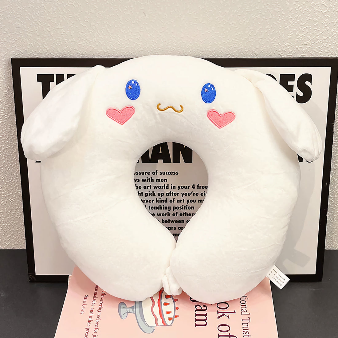 U型枕　トラベルネックピロー　首サポート枕　メモリーフォーム　かわいいキャラクターデザイン　オフィス昼寝用ネックピロー