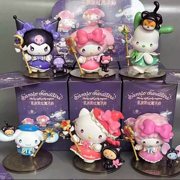 星夜パーティーマジシャンシリーズ ブラインドボックスフィギュア（シーンディスプレイ付き） 男女児用誕生日プレゼント
