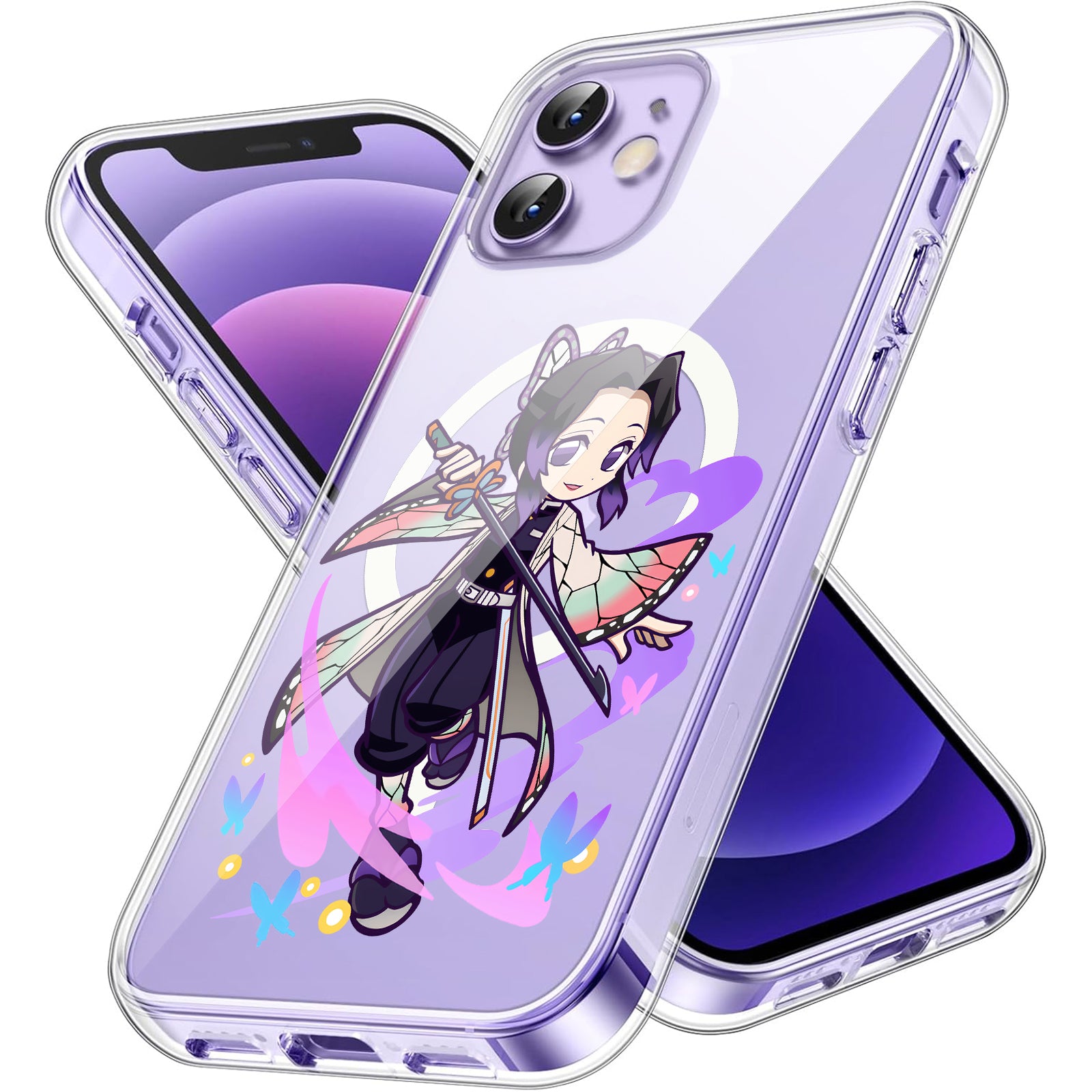 Yoshi Stamp iPhone Transparent Smartphone Case with Magnetic Adhesive, Compatible with All iPhone Models