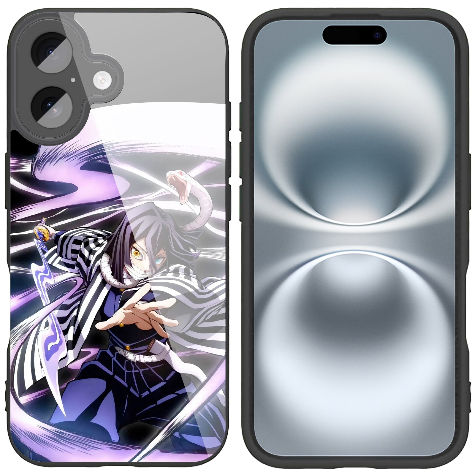 Demon Slayer: Kimetsu no Yaiba Iguro Obanai iPhone Smartphone Case Compatible with All iPhone Models