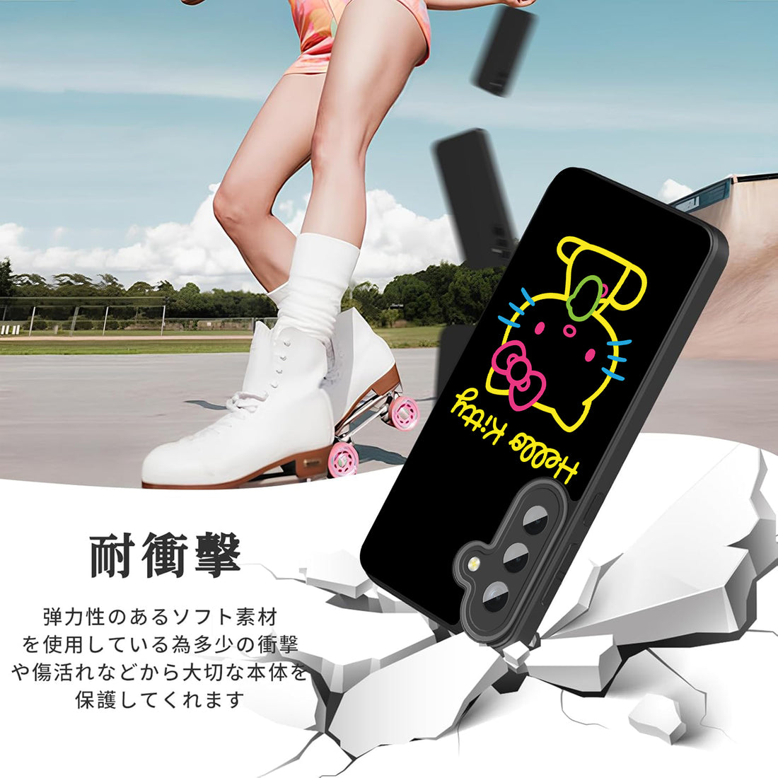 Hello Kitty Samsung Galaxy smartphone case, compatible with all Galaxy models