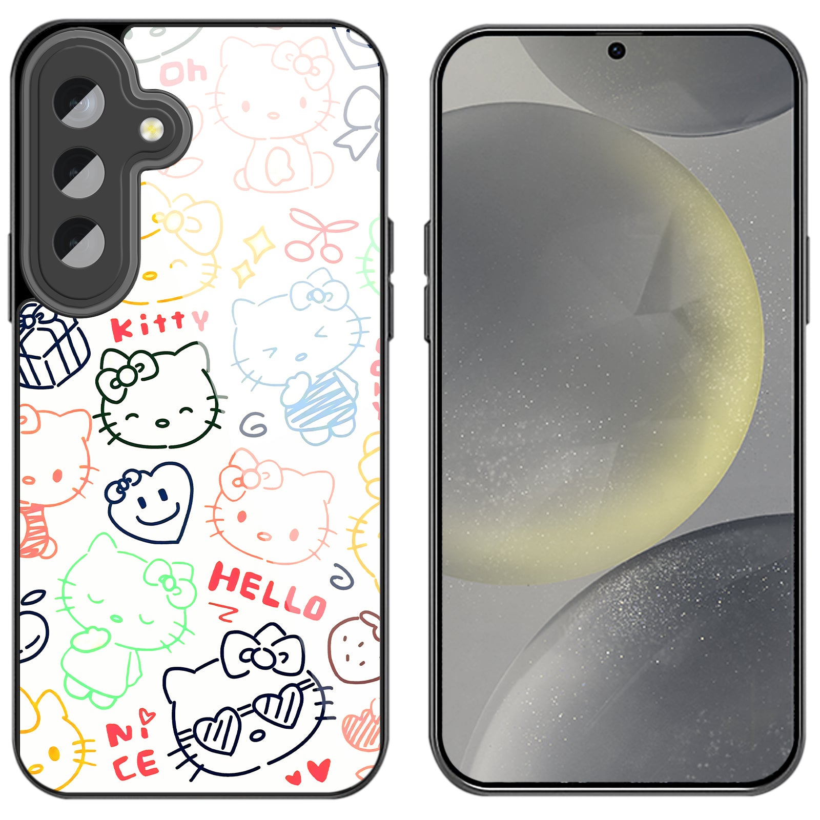 Hello Kitty Samsung Galaxy smartphone case, compatible with all Galaxy models