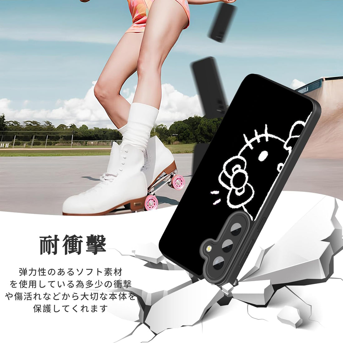 Hello Kitty Samsung Galaxy smartphone case, compatible with all Galaxy models