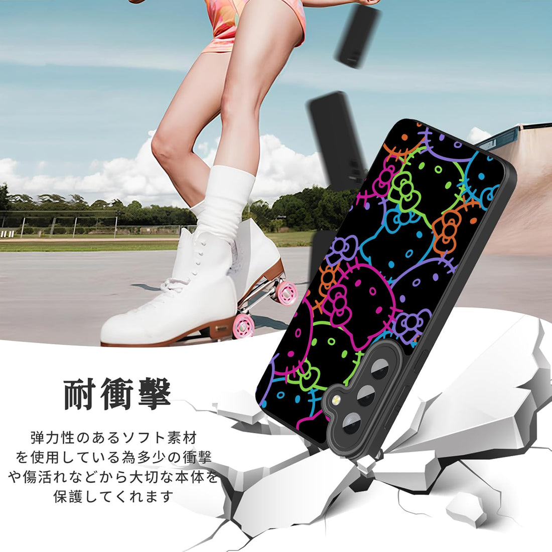 Hello Kitty Samsung Galaxy smartphone case, compatible with all Galaxy models
