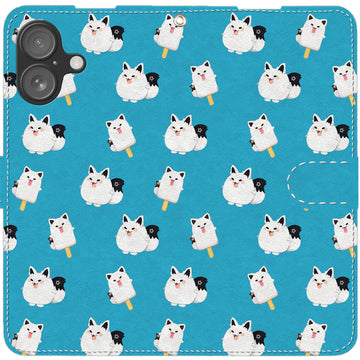 Hololive Shirakami Fubuki iPhone Smartphone Case, Wallet Style, Compatible with All iPhone Models