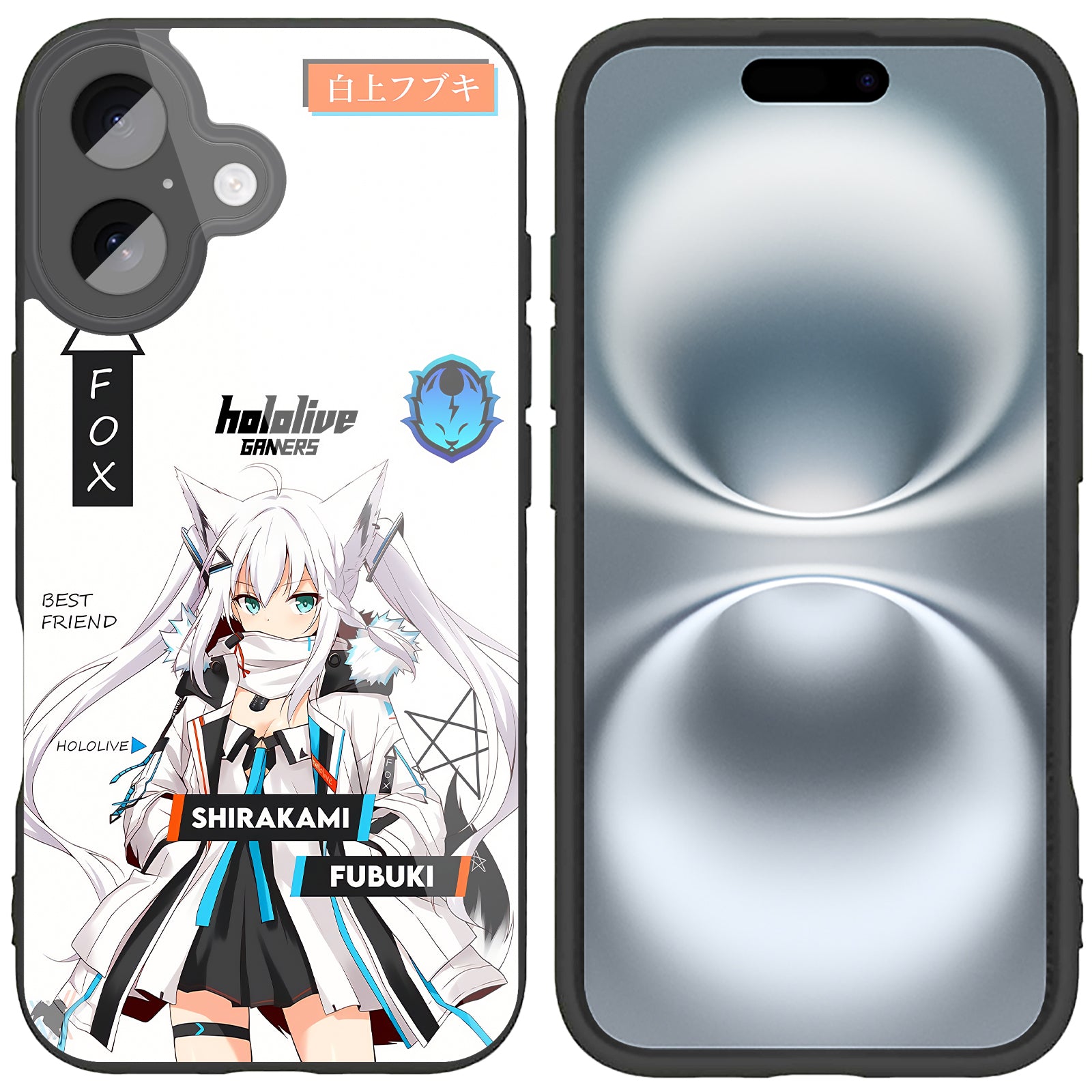 Hololive Shirakami Fubuki iPhone Smartphone Case Compatible with All iPhone Models
