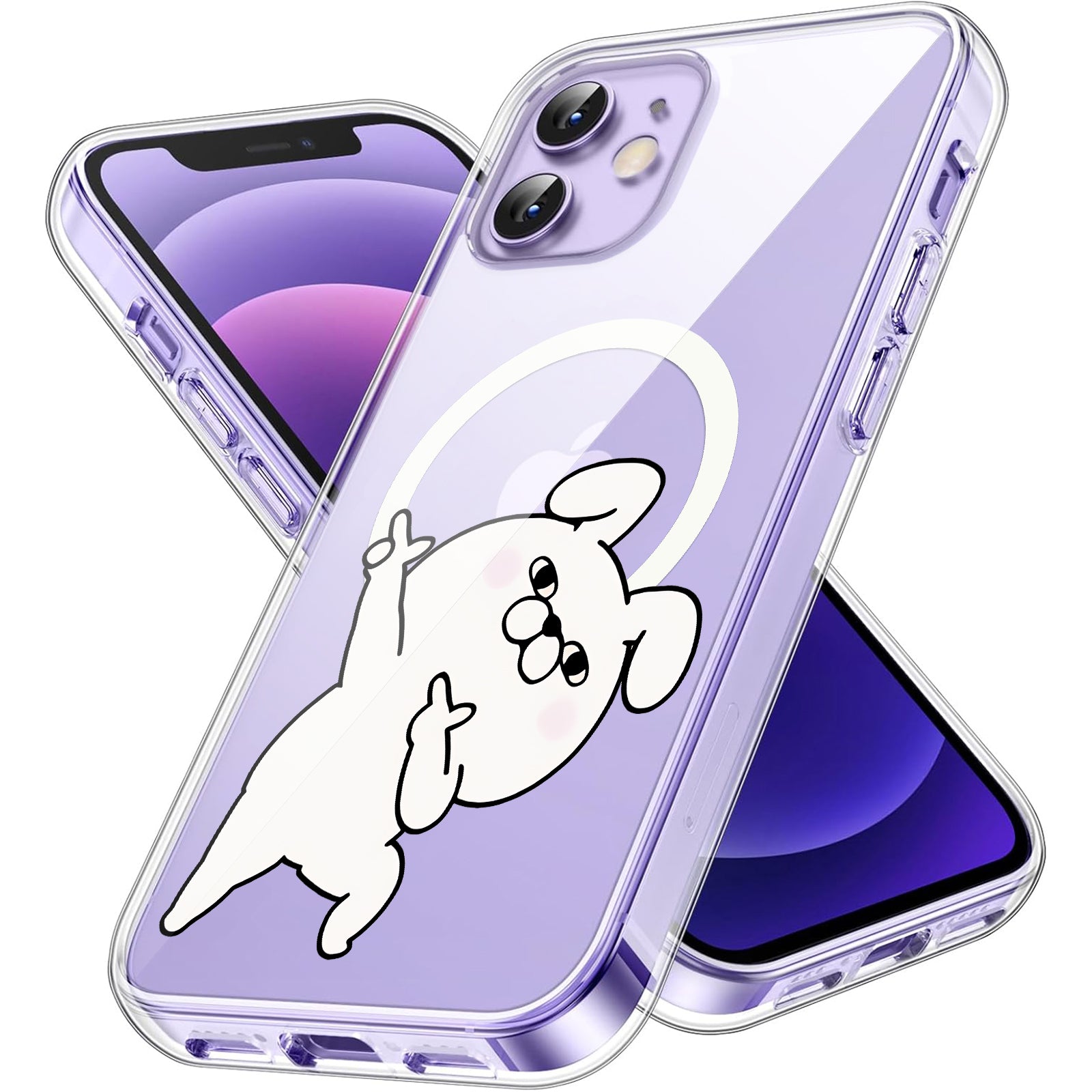 Yoshi Stamp iPhone Transparent Smartphone Case with Magnetic Adhesive, Compatible with All iPhone Models