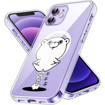 Yoshi Stamp iPhone Transparent Smartphone Case with Magnetic Adhesive, Compatible with All iPhone Models